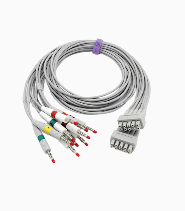 10 Lead Multi-Link Leadwire Set Banana, Needle, Pinch, and Snap Terminations Available